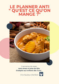 Planner Repas Anti "Qu'est-ce qu'on mange" - 2 Semaines de Menus avec Recettes + Fiches de Stocks Offertes